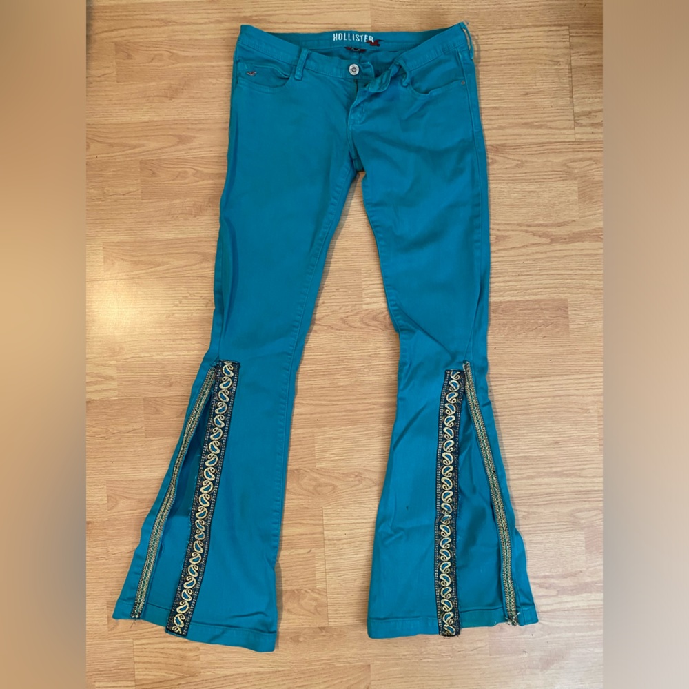 ONE OF A KIND - CUSTOMIZED Hollister Super Flare Bell Bottom Jeans